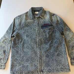 Ksubi Blue Patterned Jean Jacket